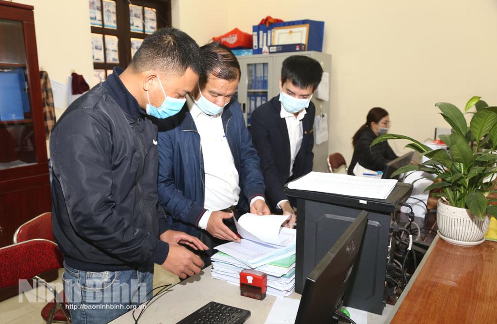 Kiểm tra, đánh giá thực trạng hoạt động tại Bộ phận Một cửa cấp huyện, cấp xã tại huyện Gia Viễn