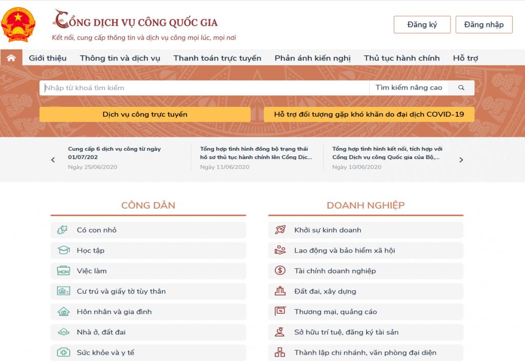 Năm 2021, tích hợp, cung cấp 55 dịch vụ công trên Cổng DVC Quốc gia
