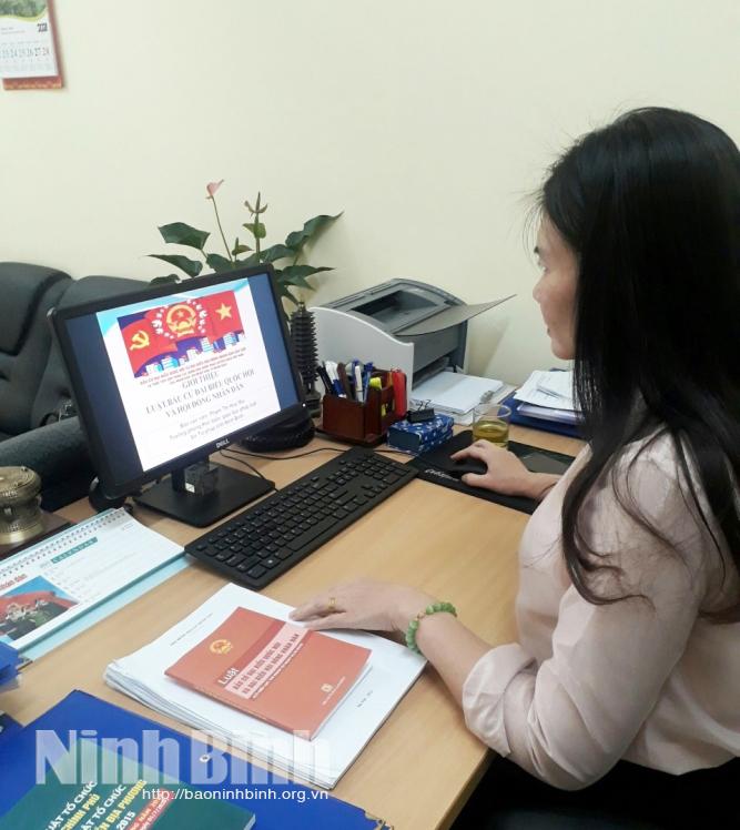 Sở Tư pháp đẩy mạnh tuyên truyền về cuộc bầu cử