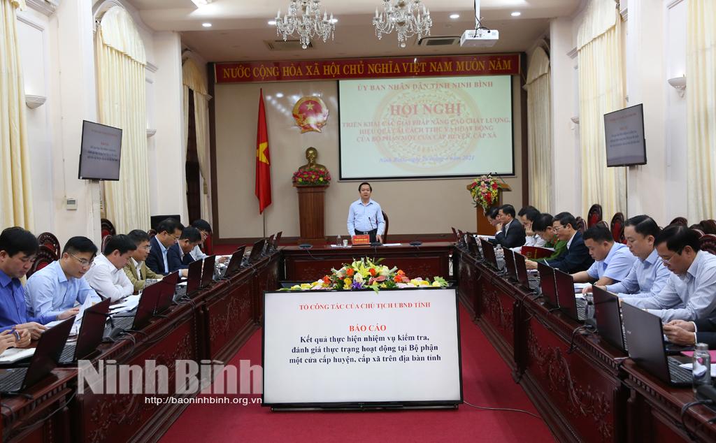 Triển khai các giải pháp nâng cao chất lượng, hiệu quả cải cách TTHC và hoạt động của Bộ phận một cửa cấp huyện, cấp xã