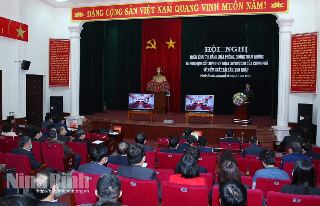 Hội nghị triển khai thi hành Luật Phòng, chống tham nhũng và Nghị định số 130/NĐ-CP