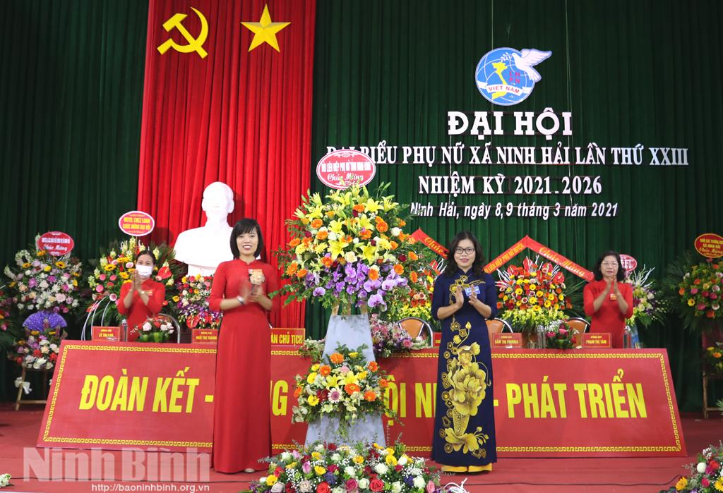 Đại hội đại biểu Phụ nữ xã Ninh Hải lần thứ XXIII, nhiệm kỳ 2021-2026