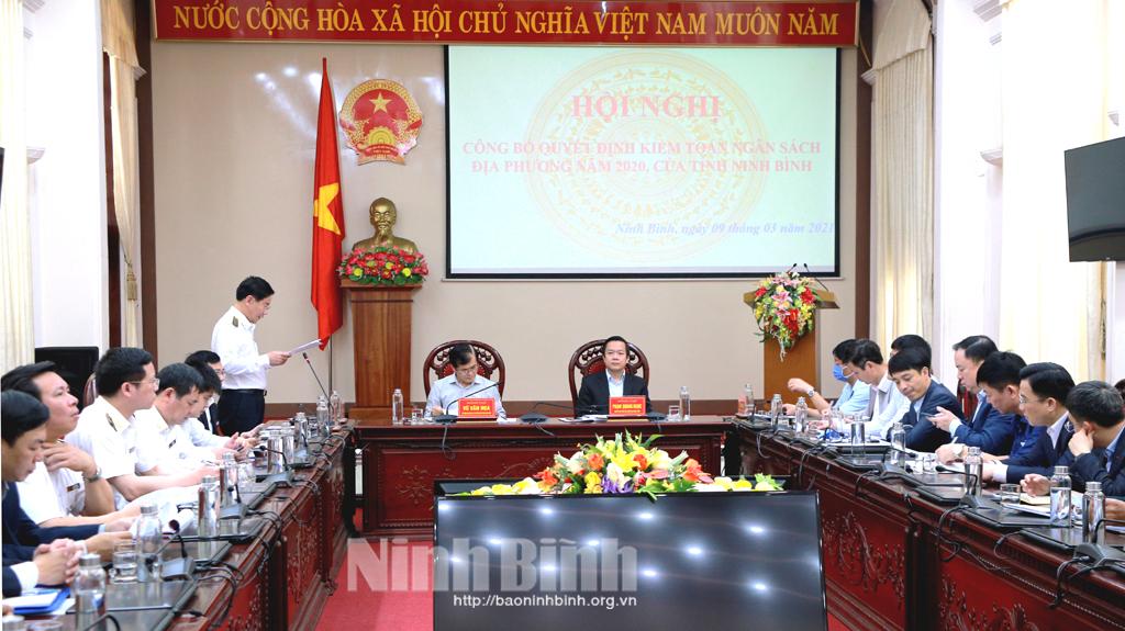 Hội nghị công bố quyết định kiểm toán ngân sách địa phương năm 2020