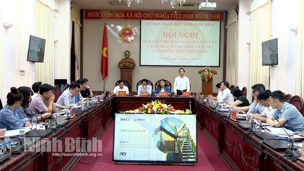 Hội nghị bàn giải pháp nâng cao năng lực cạnh tranh cấp tỉnh