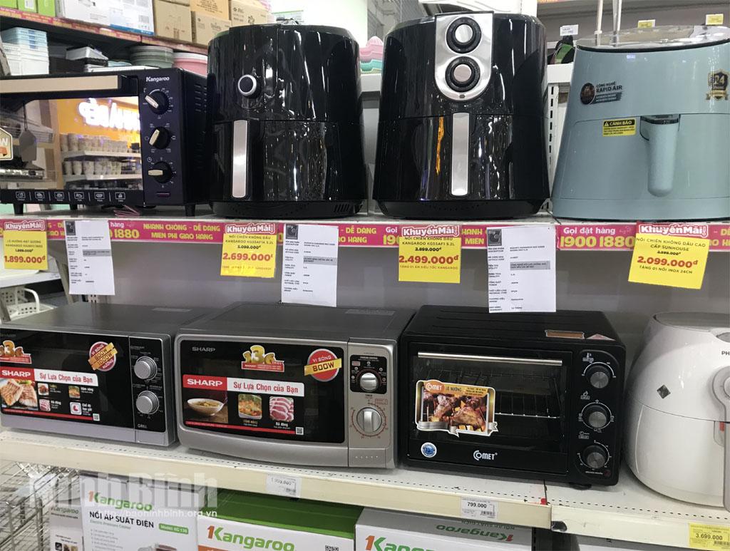 Thị trường nồi chiên không dầu đa dạng mẫu mã