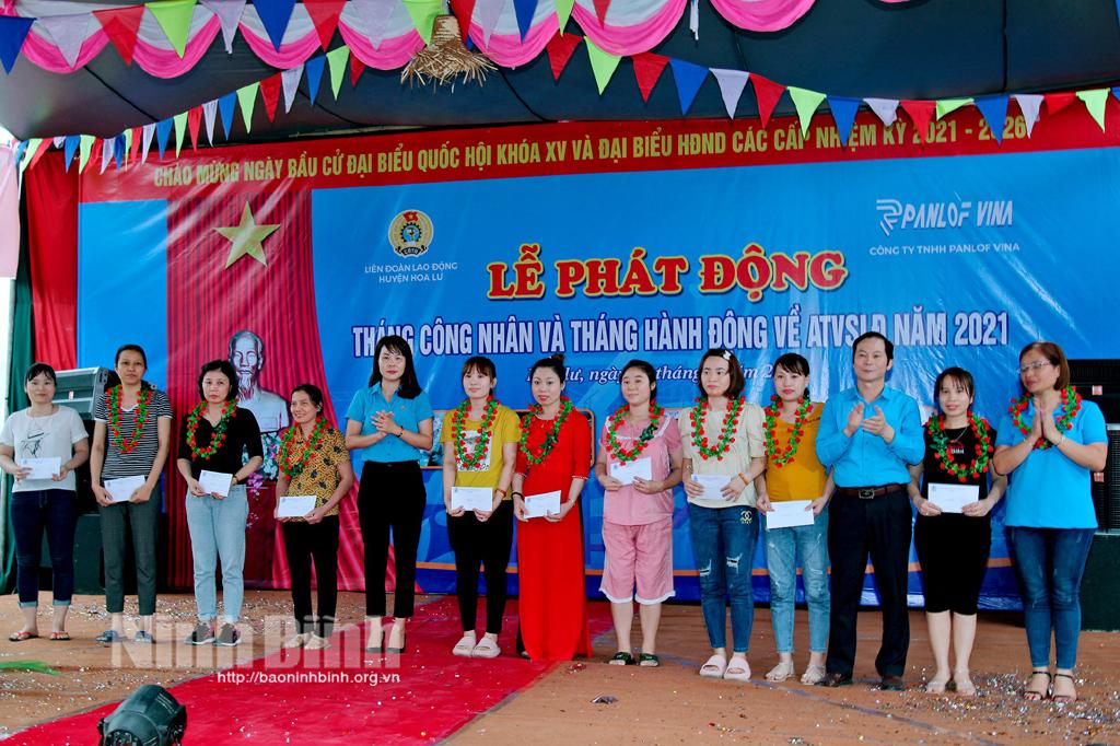 LĐLĐ huyện Hoa Lư phát động Tháng Công nhân năm 2021