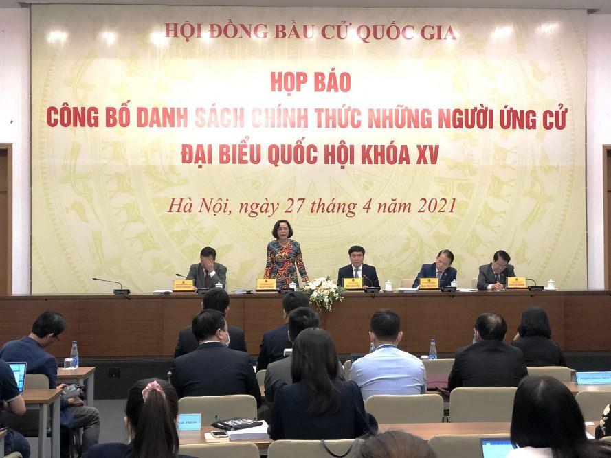 Công bố danh sách 868 người ứng cử đại biểu Quốc hội khóa XV
