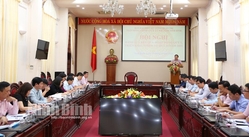 Ban Đại diện HĐQT Ngân hàng CSXH tỉnh triển khai nhiệm vụ quý II