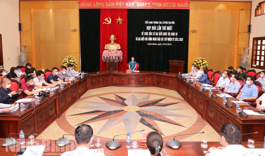 Họp báo lần thứ nhất về cuộc bầu cử đại biểu Quốc hội khóa XV và đại biểu HĐND các cấp, nhiệm kỳ 2021-2026