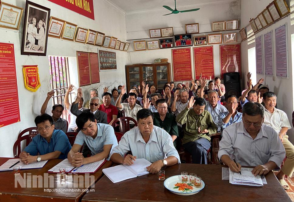 Yên Khánh: Công khai, dân chủ trong lấy ý kiến cử tri nơi cư trú
