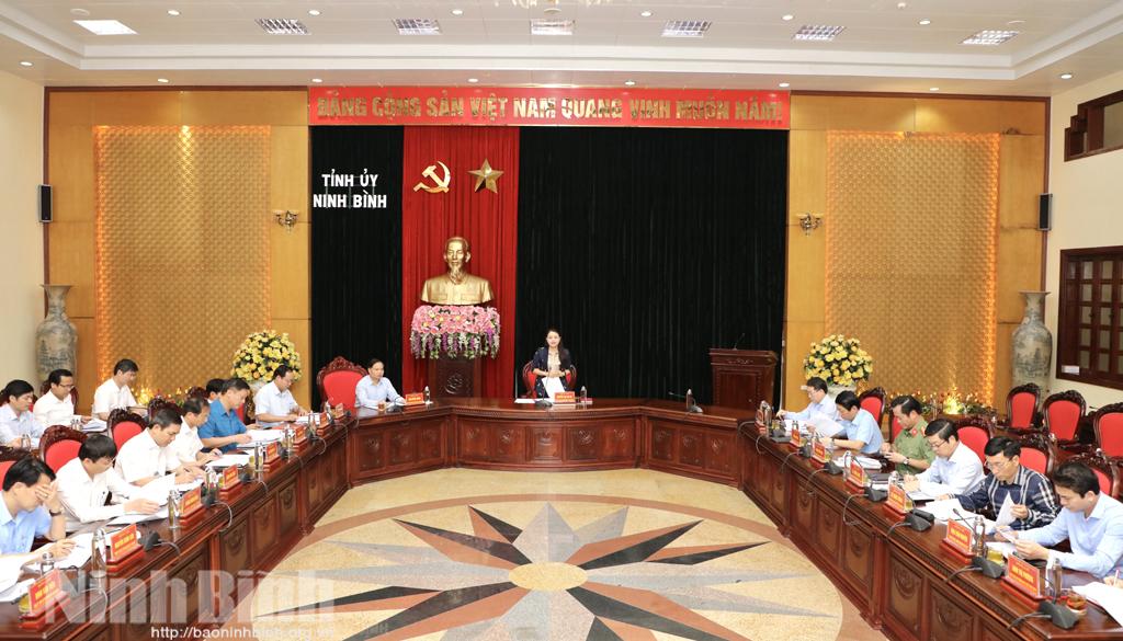 Giao ban công tác nội chính, phòng chống tham nhũng, cải cách tư pháp và công tác tôn giáo Quý I/2021