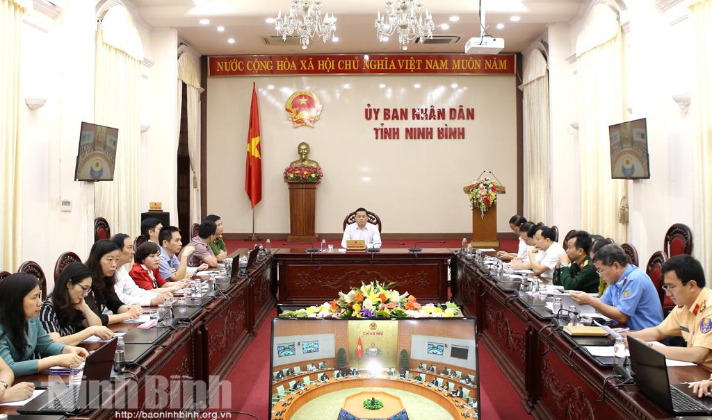 Hội nghị trực tuyến toàn quốc triển khai công tác bảo đảm trật tự ATGT quý II