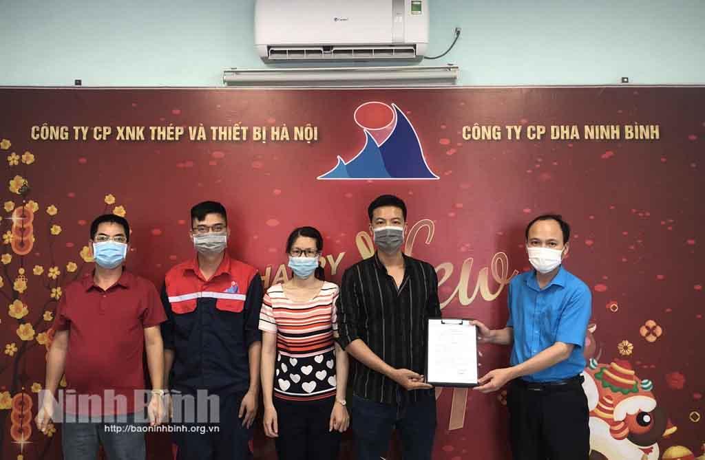 Thành lập Công đoàn công ty cổ phần DHA Ninh Bình