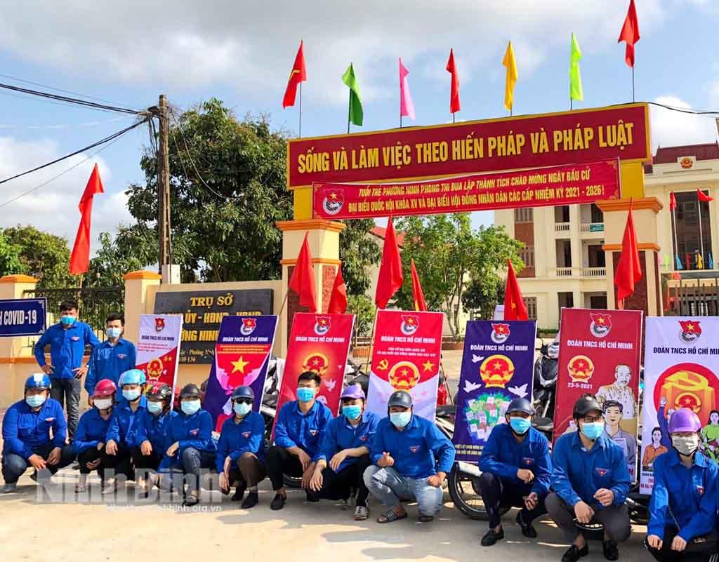 Thành phố Ninh Bình: "Tiếng loa thanh niên" tuyên truyền bầu cử