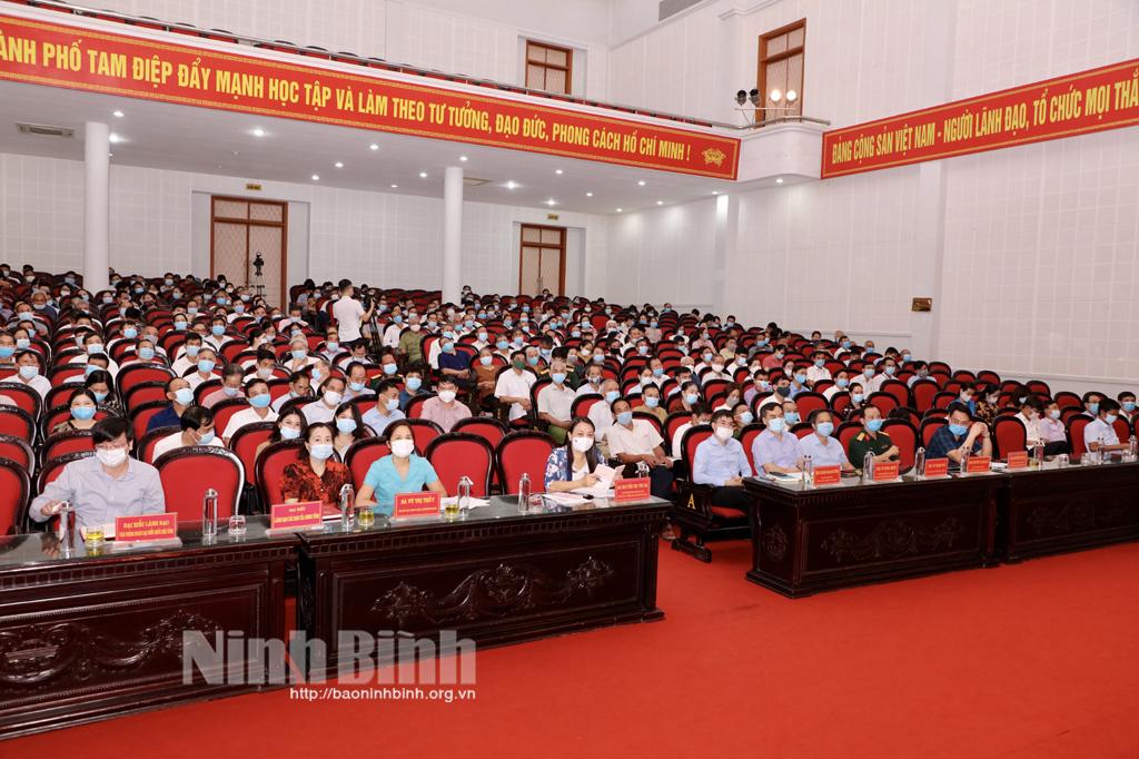 Tiếp xúc giữa cử tri với những người ứng cử đại biểu Quốc hội và đại biểu HĐND tỉnh nhiệm kỳ 2021-2026