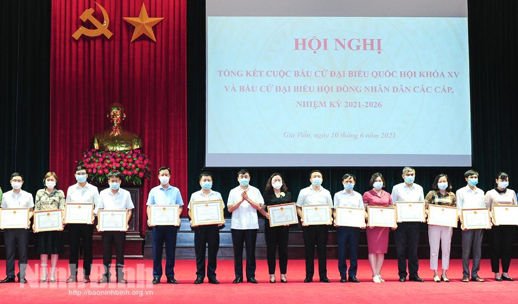 Gia Viễn tổng kết cuộc bầu cử đại biểu Quốc hội khóa XV và đại biểu HĐND các cấp, nhiệm kỳ 2021 - 2026