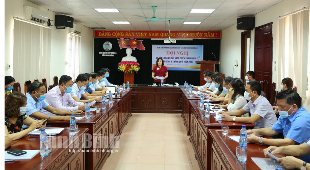 Liên minh HTX tỉnh sơ kết công tác 6 tháng đầu năm