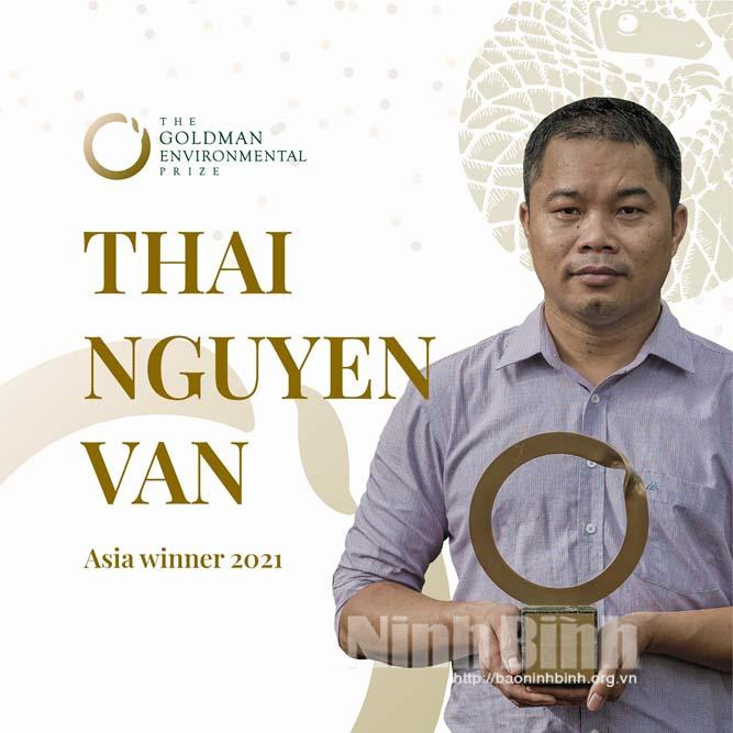 Người Ninh Bình và duy nhất châu Á được vinh danh Giải thưởng môi trường thế giới