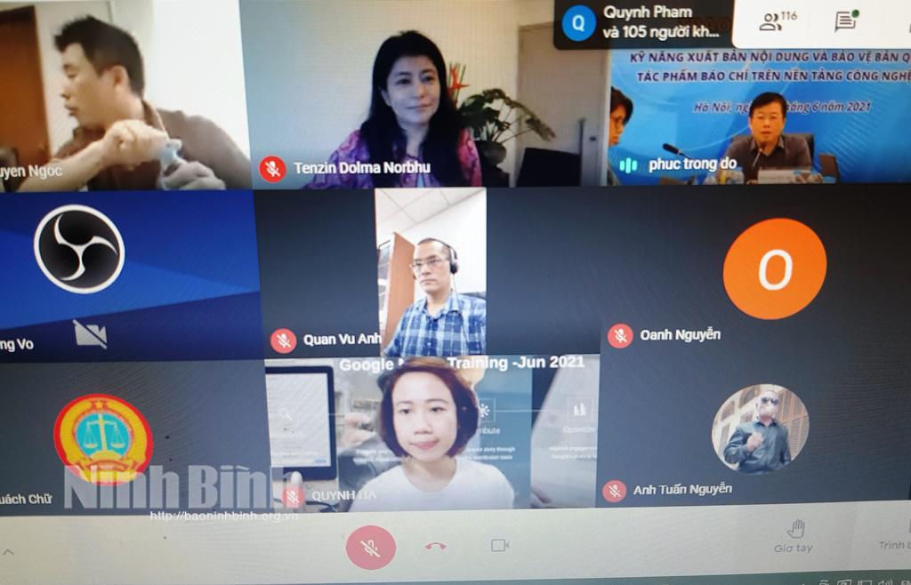 Hội thảo báo chí trực tuyến về "Kỹ năng xuất bản nội dung và bảo vệ bản quyền tác phẩm báo chí trên nền tảng công nghệ số"