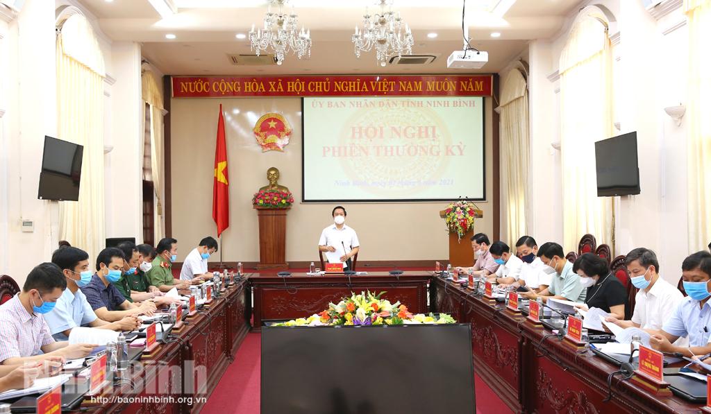 UBND tỉnh tổ chức hội nghị phiên thường kỳ tháng 6