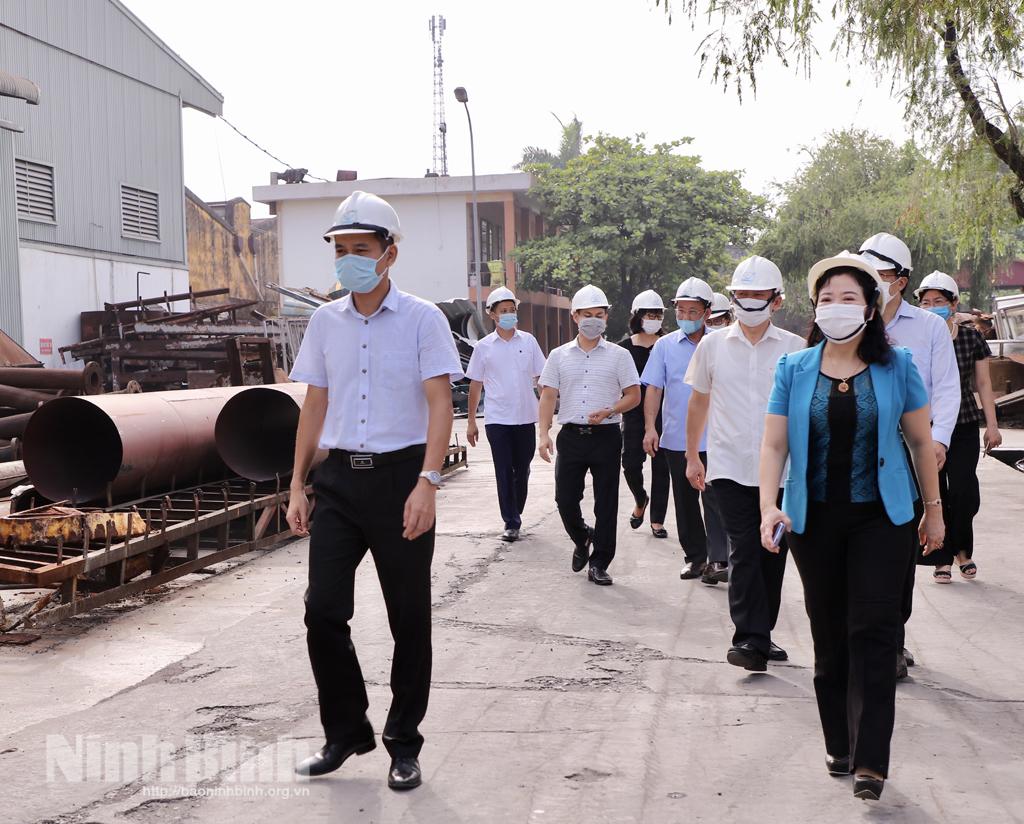 Đoàn kiểm tra số 207 của Ban Thường vụ Tỉnh ủy khảo sát thực tế về bảo vệ môi trường