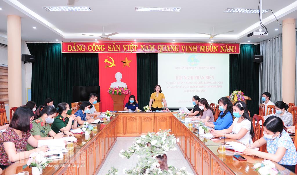 Phản biện dự thảo Đề án "Nâng cao chất lượng, hiệu quả công tác dân vận trên địa bàn tỉnh Ninh Bình, giai đoạn 2021-2025"