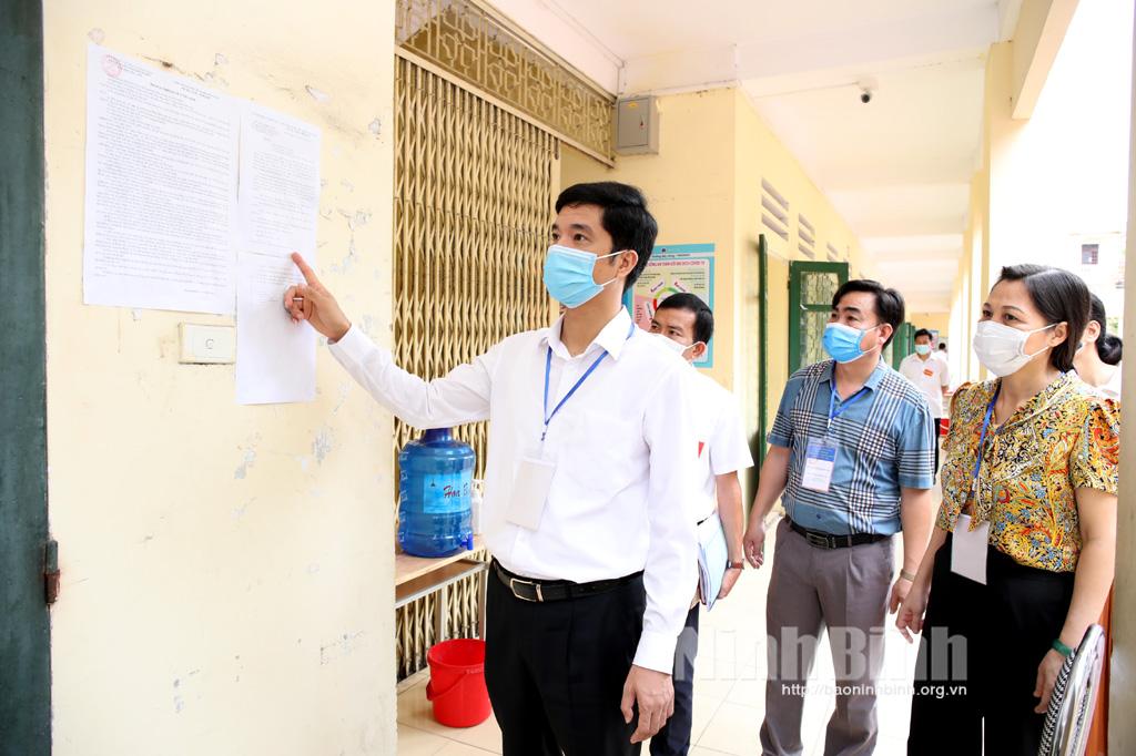 Ban Chỉ đạo kỳ thi lớp 10 THPT tỉnh kiểm tra công tác thi