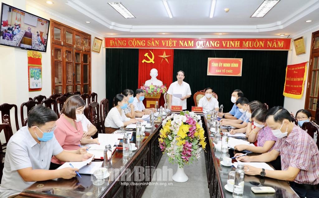 Hội nghị trực tuyến góp ý vào dự thảo Hướng dẫn một số vấn đề cụ thể thi hành Điều lệ Đảng