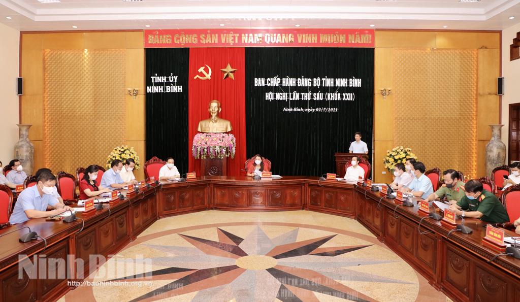 Hội nghị lần thứ sáu, Ban Chấp hành Đảng bộ tỉnh khóa XXII