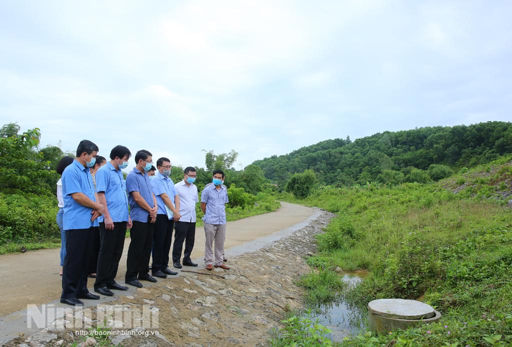 Lãnh đạo UBND tỉnh kiểm tra một số công trình hồ, đập trên địa bàn huyện Nho Quan