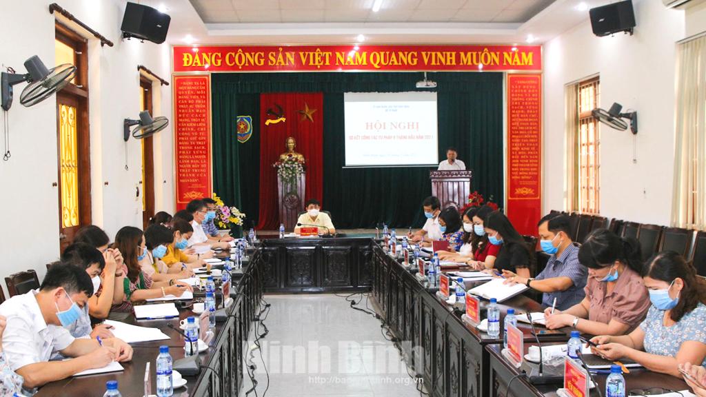 Triển khai nhiệm vụ công tác tư pháp 6 tháng cuối năm 2021