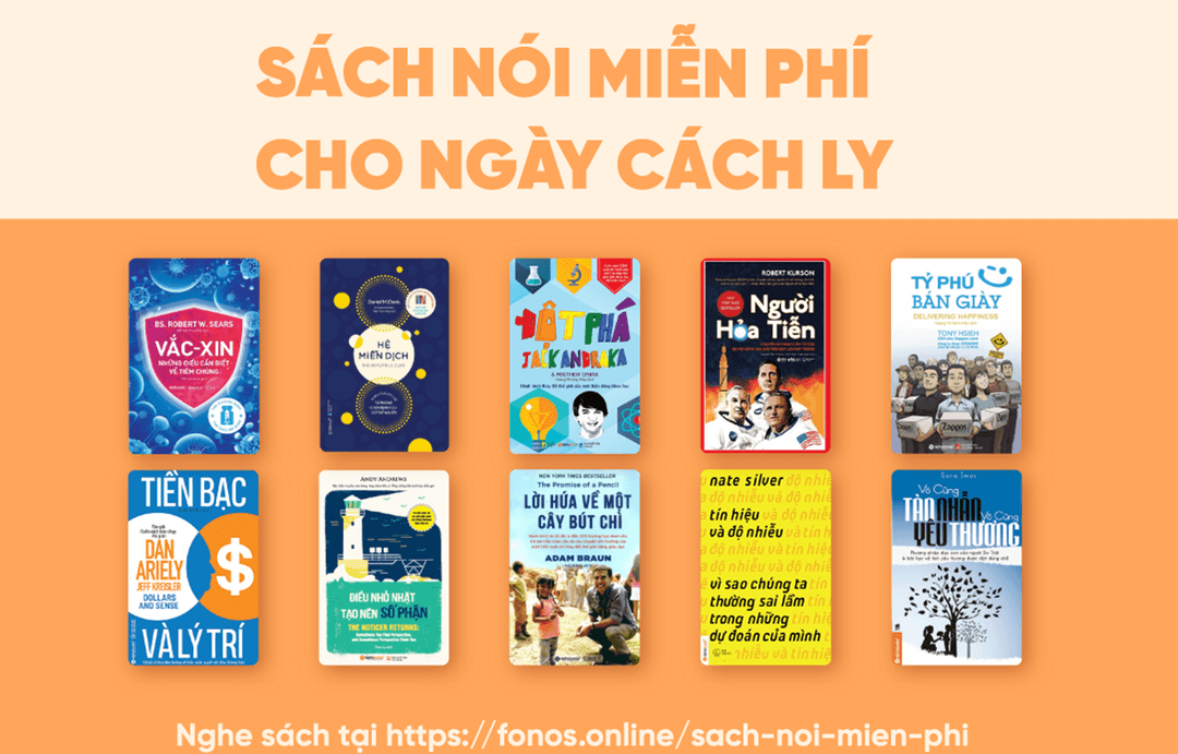 "Sách nói miễn phí cho ngày cách ly": Nhiều kiến thức về y tế, vaccine