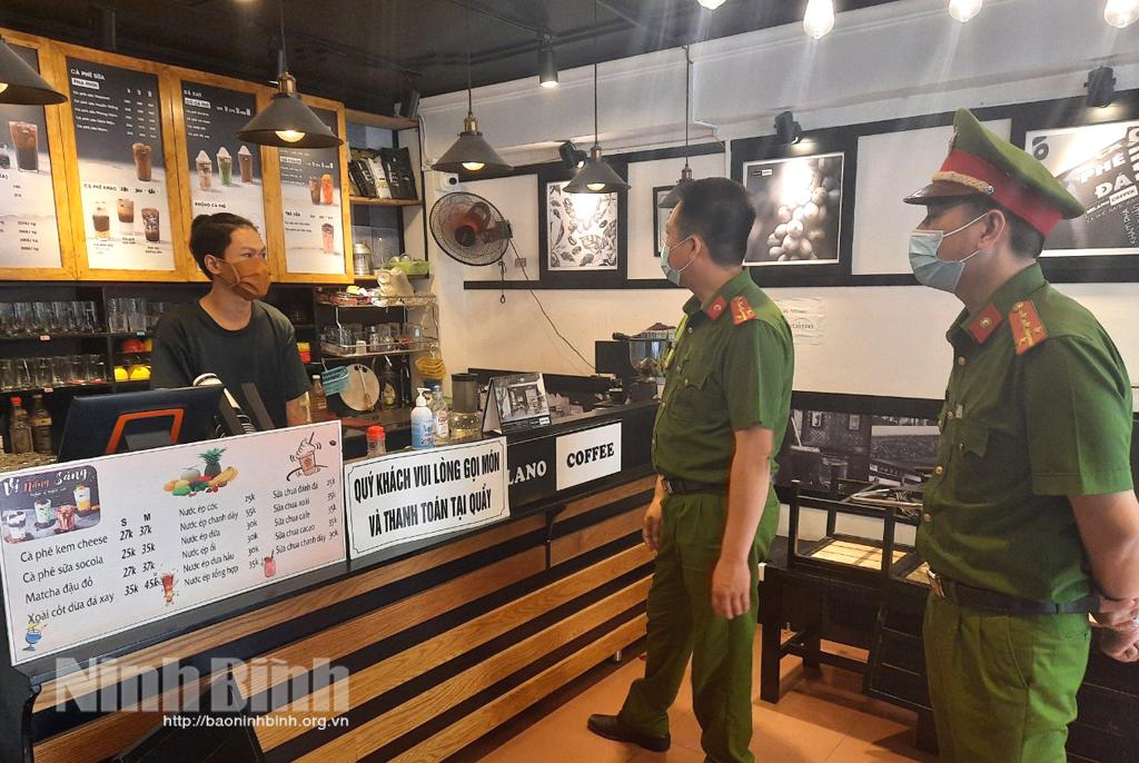 Công an thành phố Ninh Bình, chủ động các phương án ứng phó với dịch COVID- 19