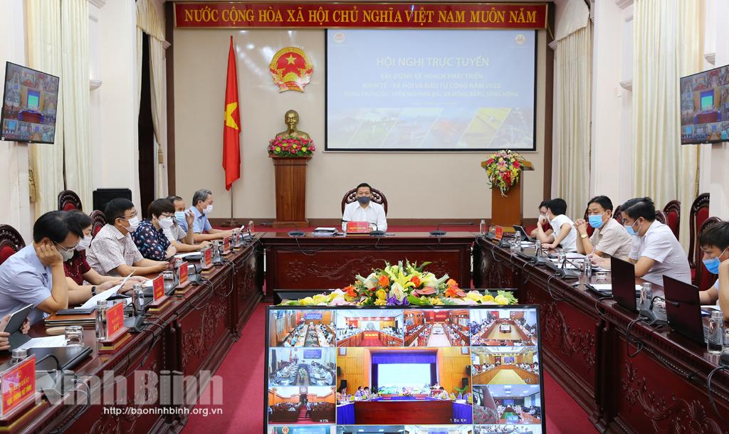 Hội nghị trực tuyến xây dựng kế hoạch phát triển kinh tế - xã hội và đầu tư công năm 2022