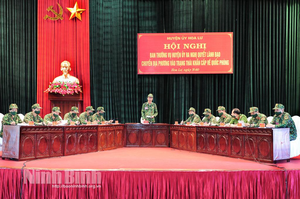 Hoa Lư diễn tập khu vực phòng thủ năm 2021
