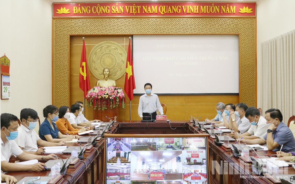 Hội nghị báo cáo viên Trung ương tháng 10/2021