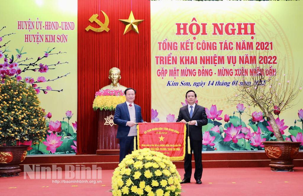 Huyện Kim Sơn: triển khai công tác lãnh đạo, chỉ đạo thực hiện nhiệm vụ năm 2022