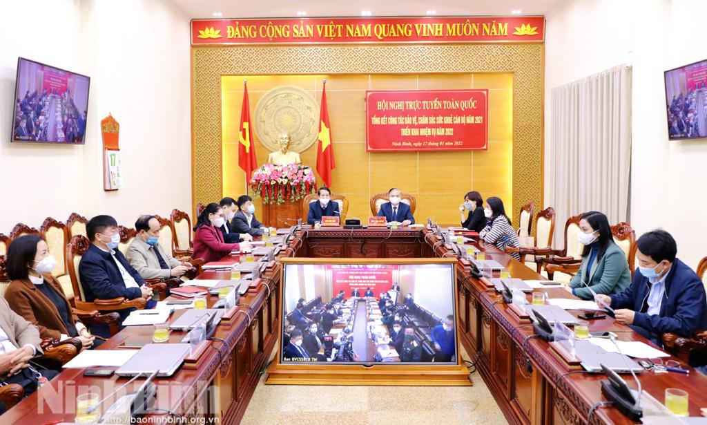 Hội nghị trực tuyến toàn quốc triển khai công tác bảo vệ, chăm sóc sức khỏe cán bộ năm 2022