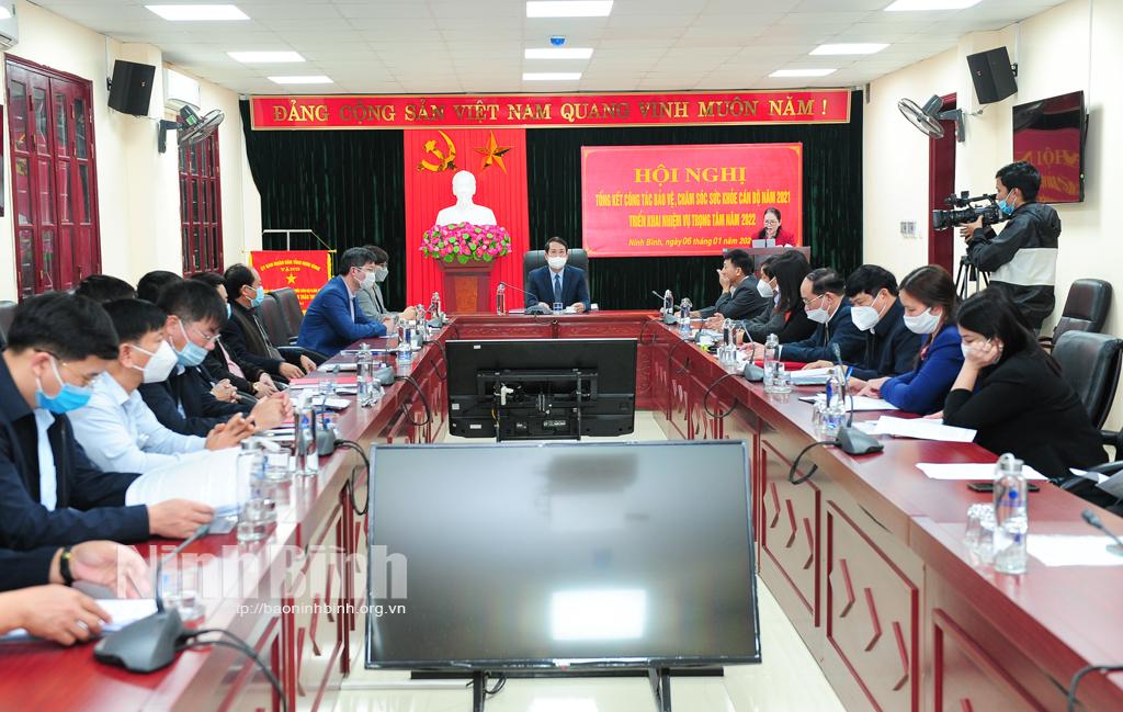 Triển khai nhiệm vụ trọng tâm công tác bảo vệ, chăm sóc sức khỏe cán bộ năm 2022