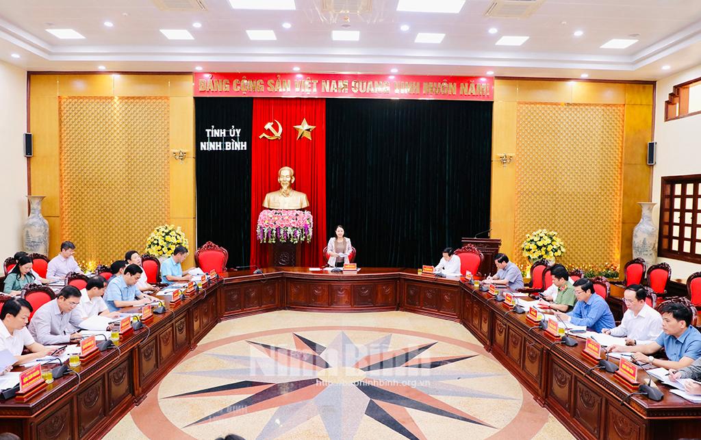 Giao ban công tác nội chính, phòng chống tham nhũng, tiêu cực, cải cách tư pháp và công tác tôn giáo quý III