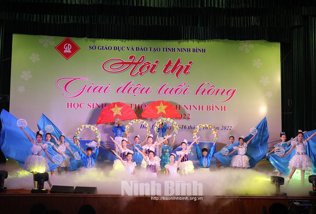 Khai mạc Hội thi Giai điệu tuổi hồng học sinh phổ thông tỉnh Ninh Bình lần thứ XI, năm học 2022-2023