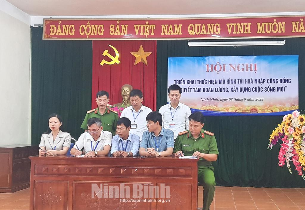 Ninh Nhất quan tâm giúp đỡ người chấp hành xong án phạt tù tái hòa nhập cộng đồng