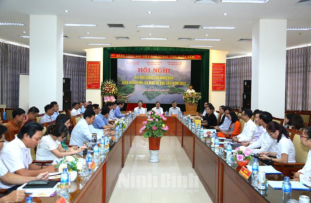 Hội nghị kết nối cung cầu hàng hóa giữa Ninh Bình, Cà Mau và Bạc Liêu