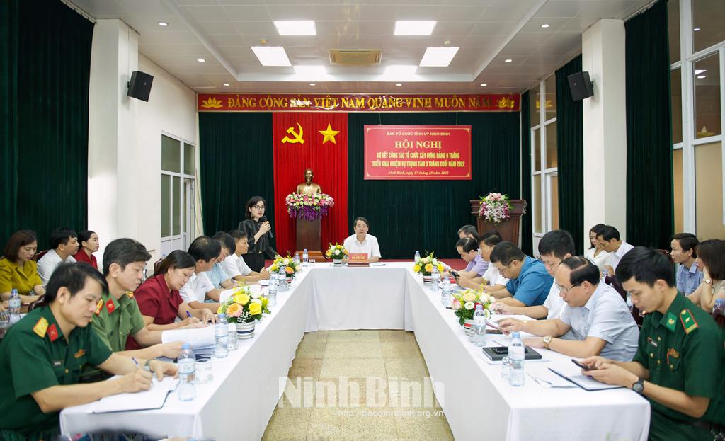 Triển khai nhiệm vụ trọng tâm công tác Tổ chức xây dựng Đảng 3 tháng cuối năm