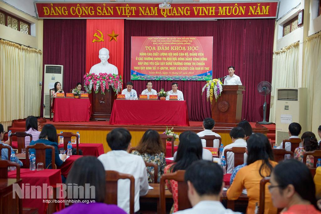 Tọa đàm nâng cao chất lượng cán bộ, giảng viên các trường chính trị khu vực đồng bằng sông Hồng