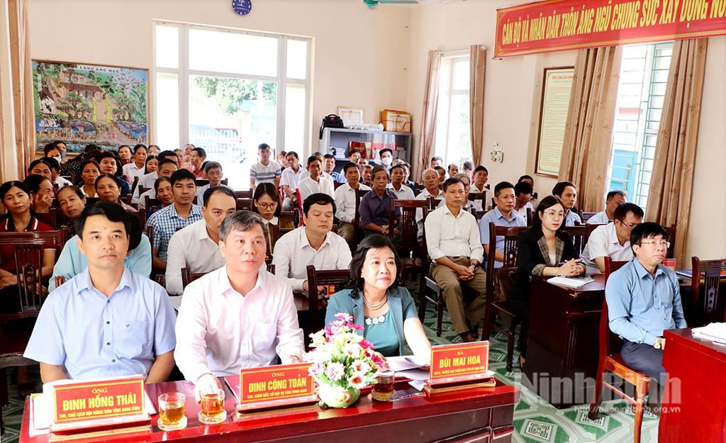 Đại biểu HĐND tỉnh tiếp xúc cử tri huyện Hoa Lư, Yên Khánh, Kim Sơn