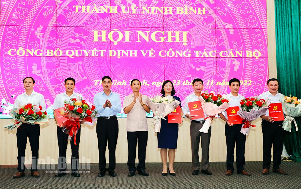 Thành ủy Ninh Bình điều động 6 Phó Bí thư, Chủ tịch UBND phường, xã