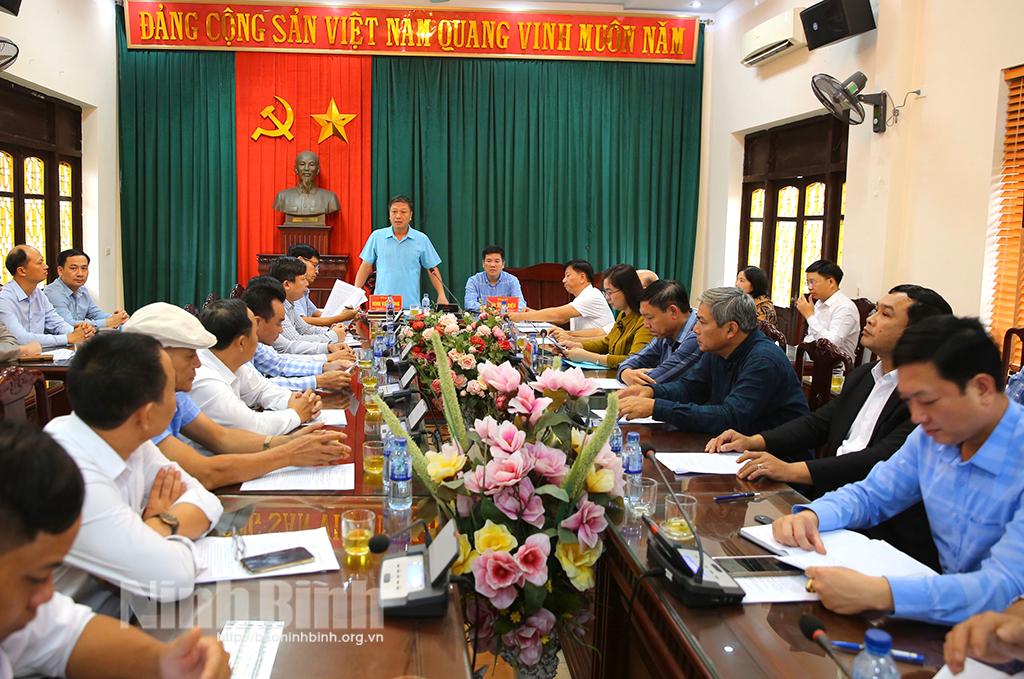 Huyện ủy Kim Sơn gặp mặt các cán bộ được điều động, luân chuyển