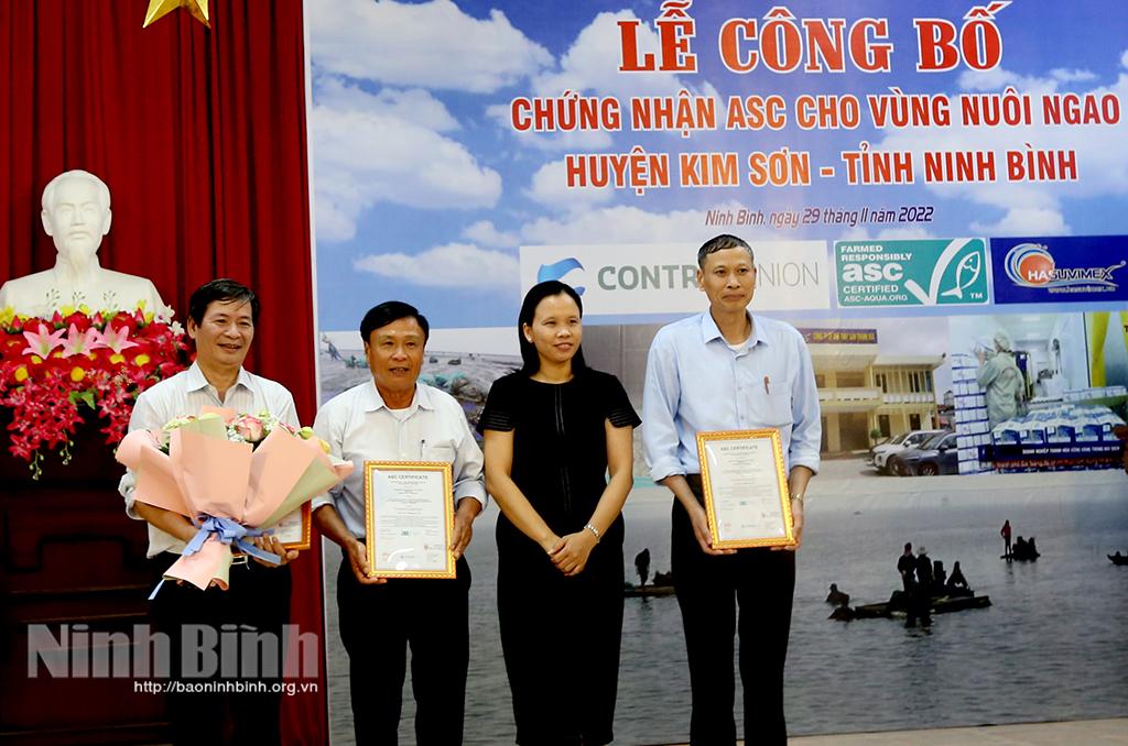 Công bố chứng nhận ASC cho vùng nuôi ngao huyện Kim Sơn