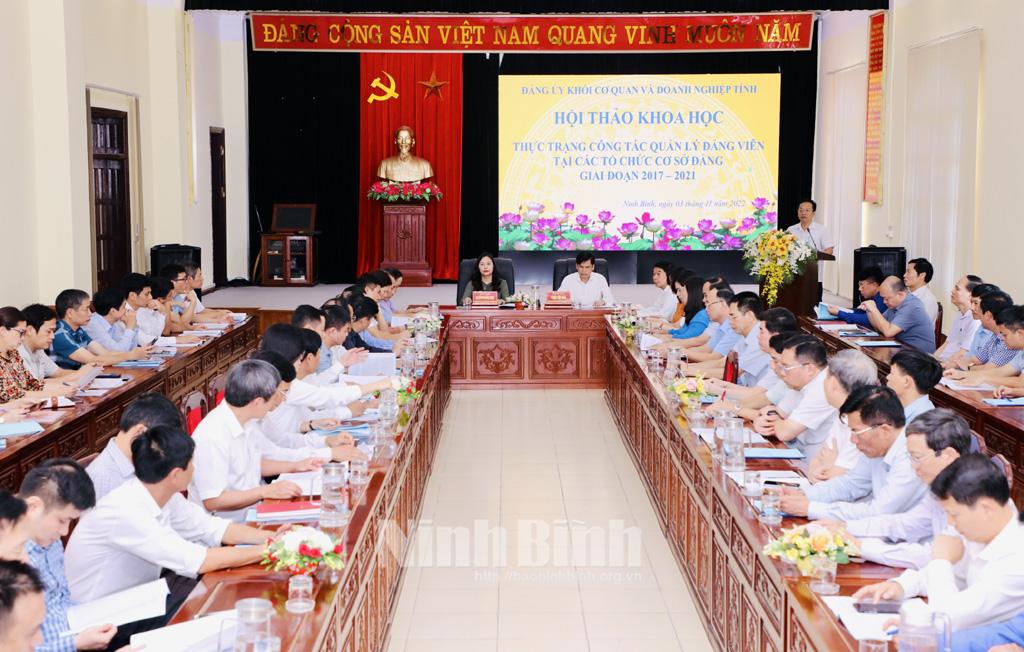 Hội thảo khoa học thực trạng công tác quản lý đảng viên